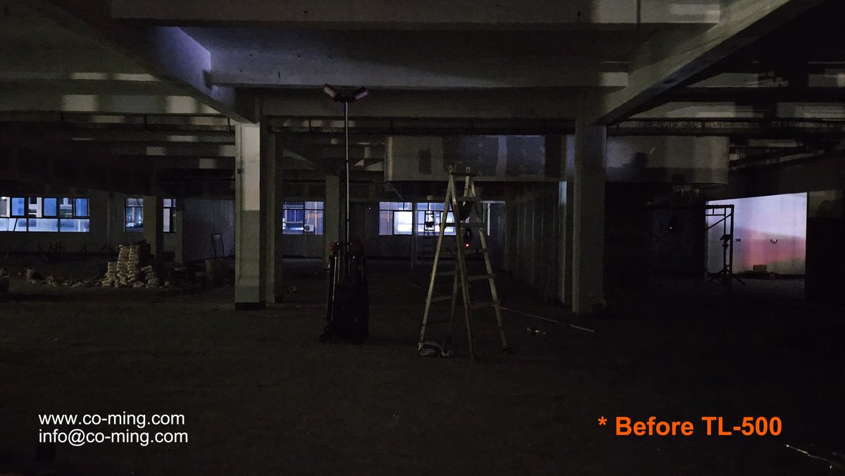 LED_GCOMIN's tweet image. ⚡ The contrast says it all!
TL-500 instantly brightens up the entire worksite with powerful and easy-to-use lighting.
🔋 With an impressive 114 hours of battery life, it delivers reliable illumination from start to finish.

#TL500 #LightingSolutions #WorkLighting #MobileLighting
