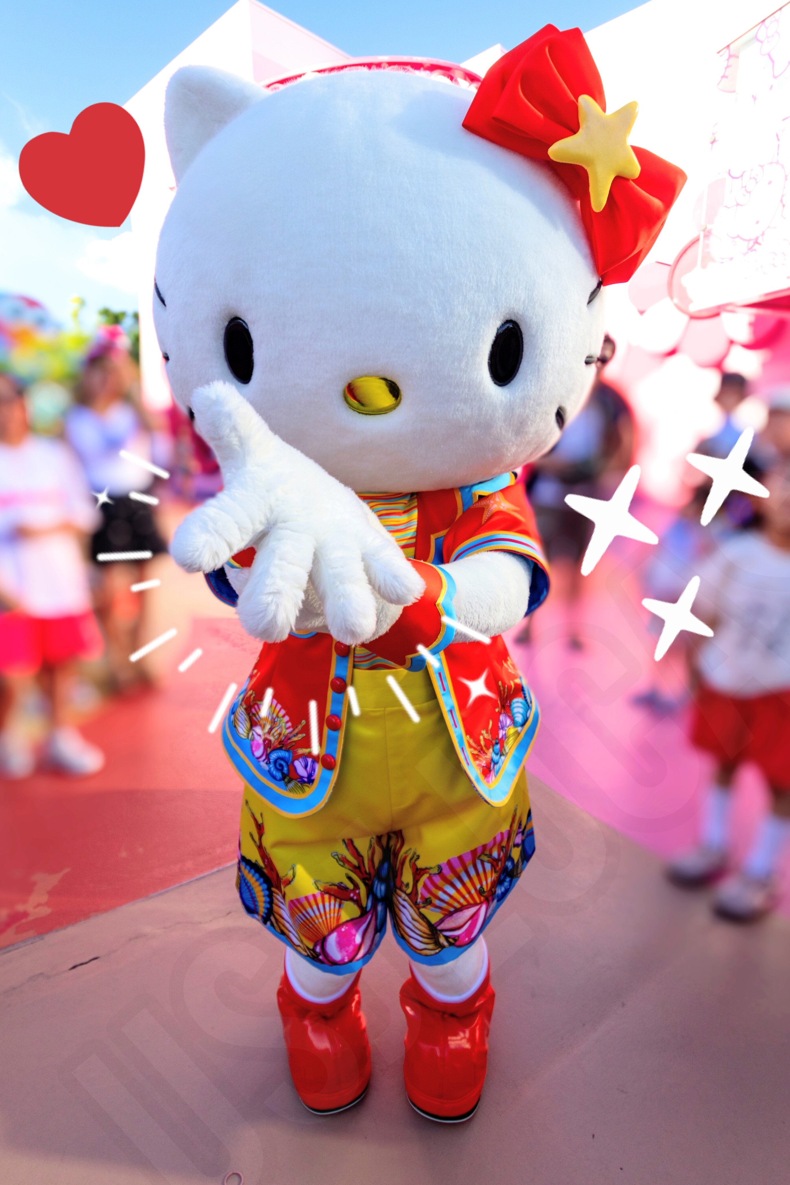 HELLO KITTY⭐︎USJ限定キティ根付け2点セット HELLO KITTY⭐︎USJ限定キティ根付け2点セット ストラップ
