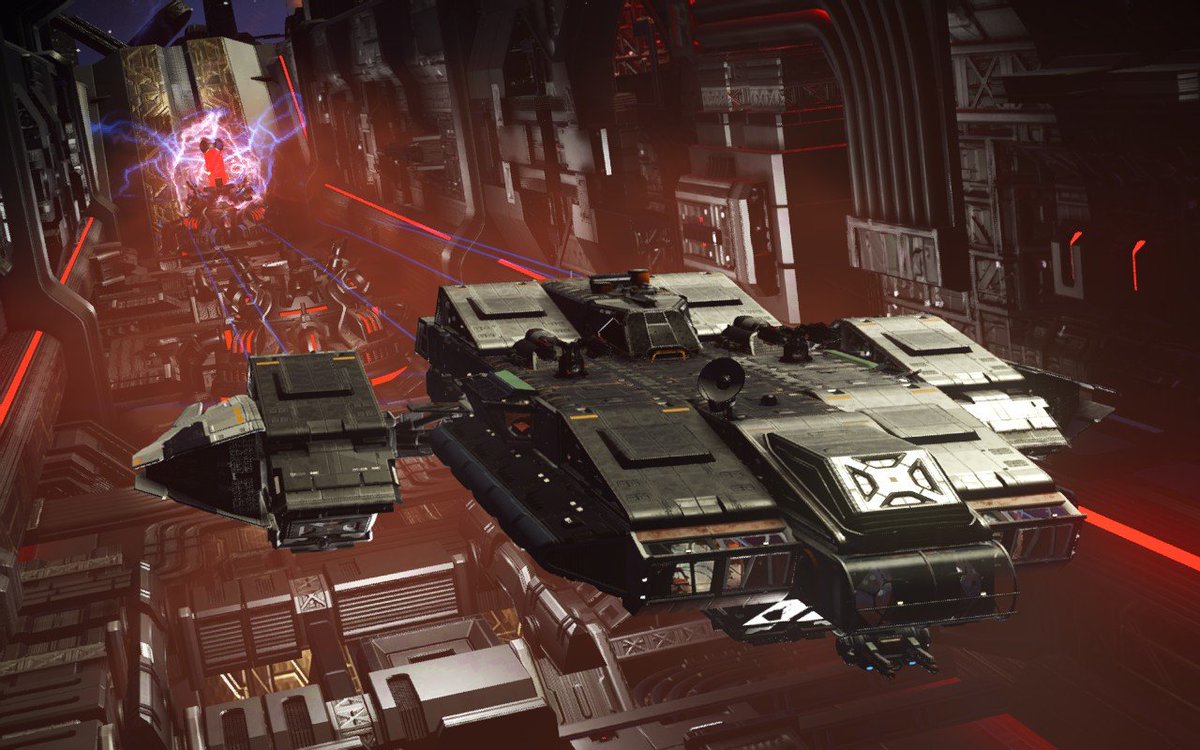 Trench run with a pirate dreadnaut. They surrendered eventually.

<a href="/NoMansSky/">Sean Murray</a>