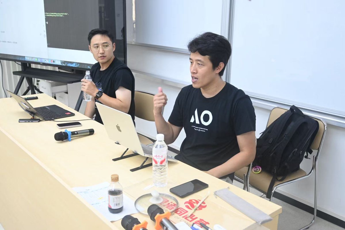 ArweaveOasis's tweet photo. 【HyperBuilders Hacker House: Day 2 Workshop Empowers Developers with AO Fundamentals】
On September 8, 2025, the #HyperBuilders Hacker House in Liangzhu, Hangzhou, entered its second day with a strong focus on hands-on programming workshops and learning @aoTheComputer fundamentals. The mentor team guided participants through in-depth explanations and live demonstrations, helping developers better understand AO’s core principles and environment setup—laying a solid foundation for future application development.
During the workshop, mentors introduced AO’s programming framework and practical use cases, while also demonstrating key steps in environment configuration. Participants followed along on their laptops, practicing everything from command-line operations to initial application deployment, progressively mastering the AO development workflow.
The atmosphere was highly engaging, with developers not only focused on coding but also actively interacting with mentors, raising technical questions, and receiving one-on-one guidance. Many attendees who were new to AO managed to complete the entire onboarding process—from setup to basic development—within just a few hours, turning learning into immediate practice.
This day’s workshop not only provided essential technical support for the upcoming hackathon projects but also strengthened collaboration and communication among participants. With foundational skills in place, more creative application ideas are beginning to take shape, hinting at the exciting projects to come in the following days.