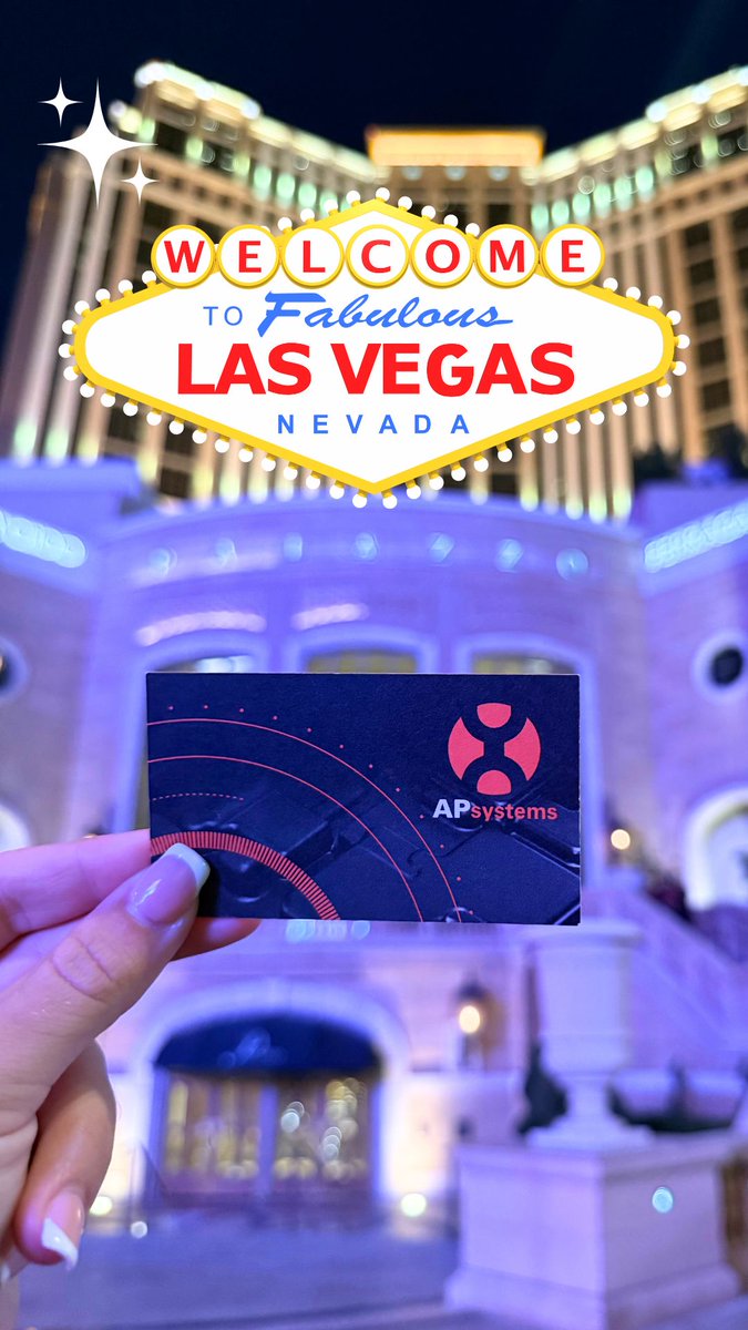 APsystemsSolar's tweet image. APsystems has touched down in Vegas. RE+ International, we are getting ready for you!

Join us at Booth #V10131, September 8–11.

We’re here. Are you? Stop by and say hi.

📍 Details: buff.ly/gSqFGdT
📍 Show profile: buff.ly/g6zKxkl

#APsystems #REPlus