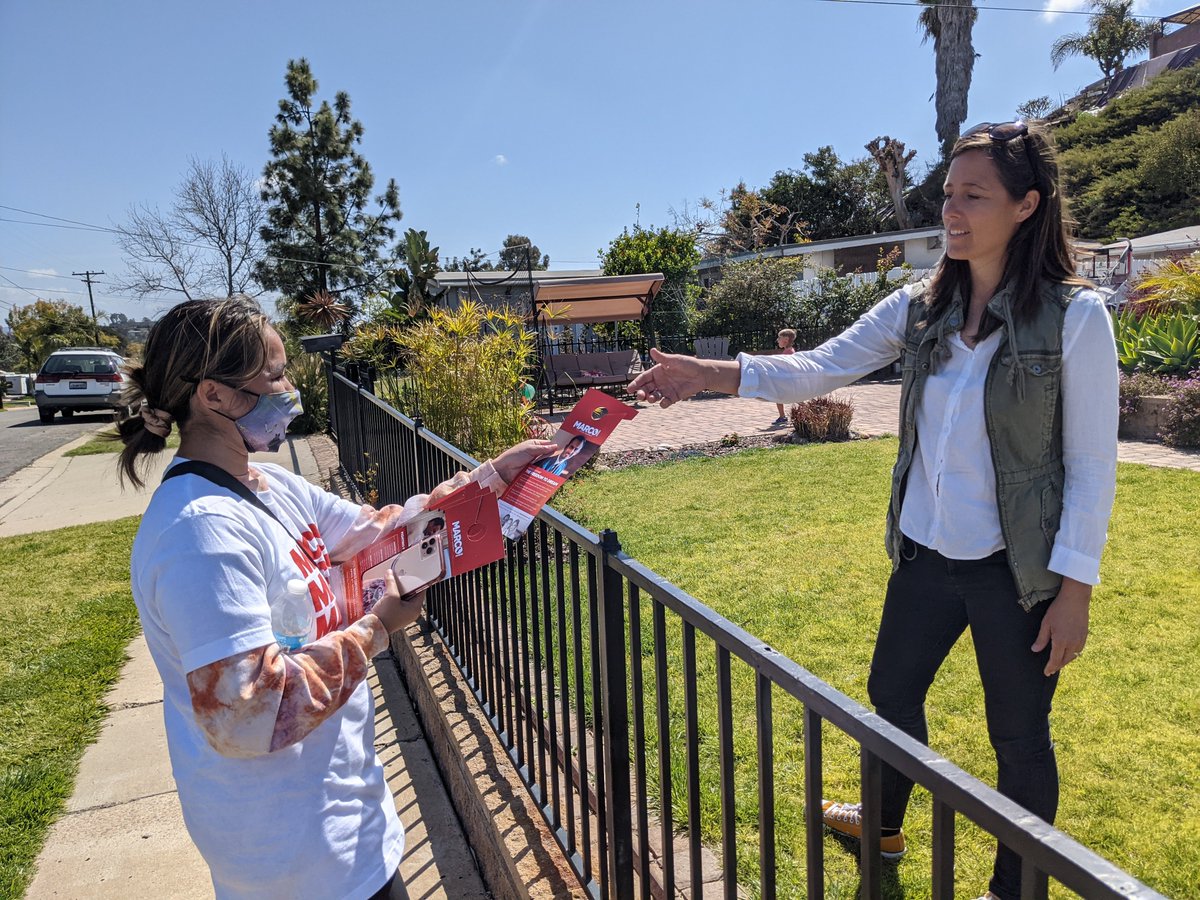 I knew I could find it. DAY ONE DOOR KNOCKING 🚪

And look at her now 👇

*Yes, we were wearing masks outside. We all did weird things in stupider times*