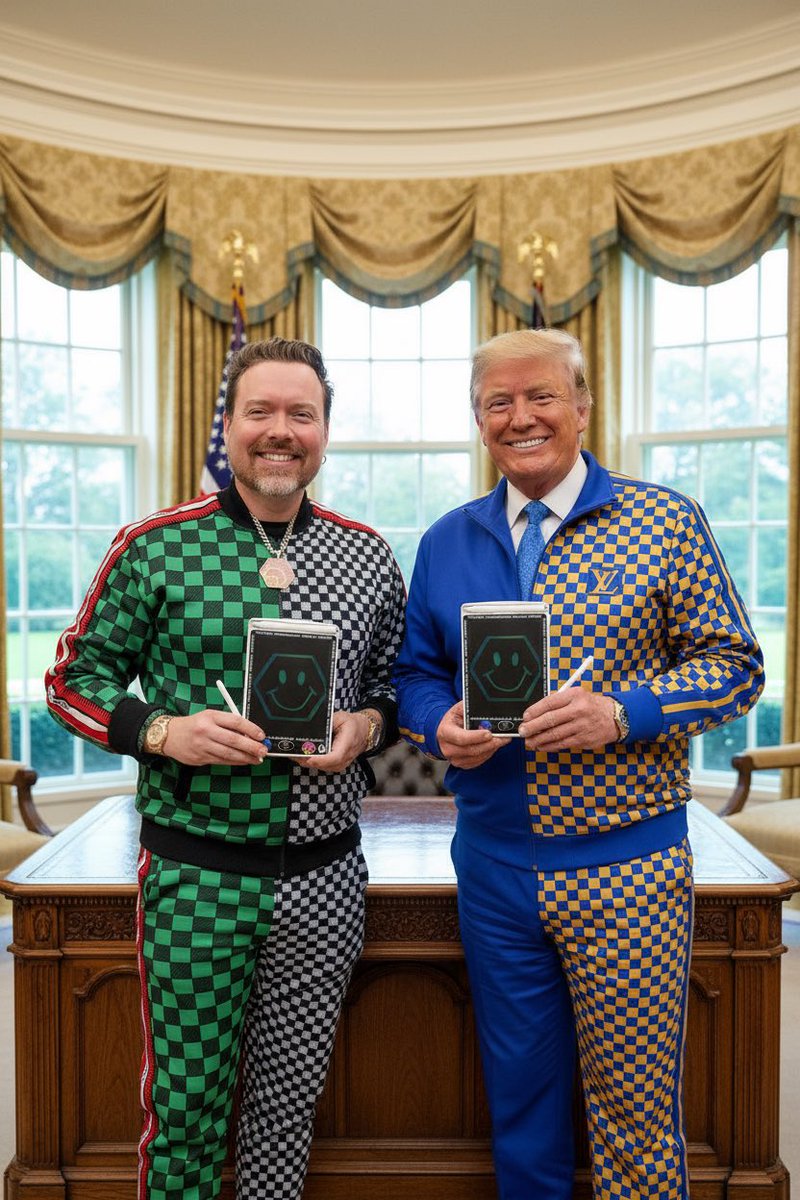 Breaking news: Trump family receives HEX/PulseChain doodle pads - $1B investment incoming 😀

Send it! 🚀🚀🚀