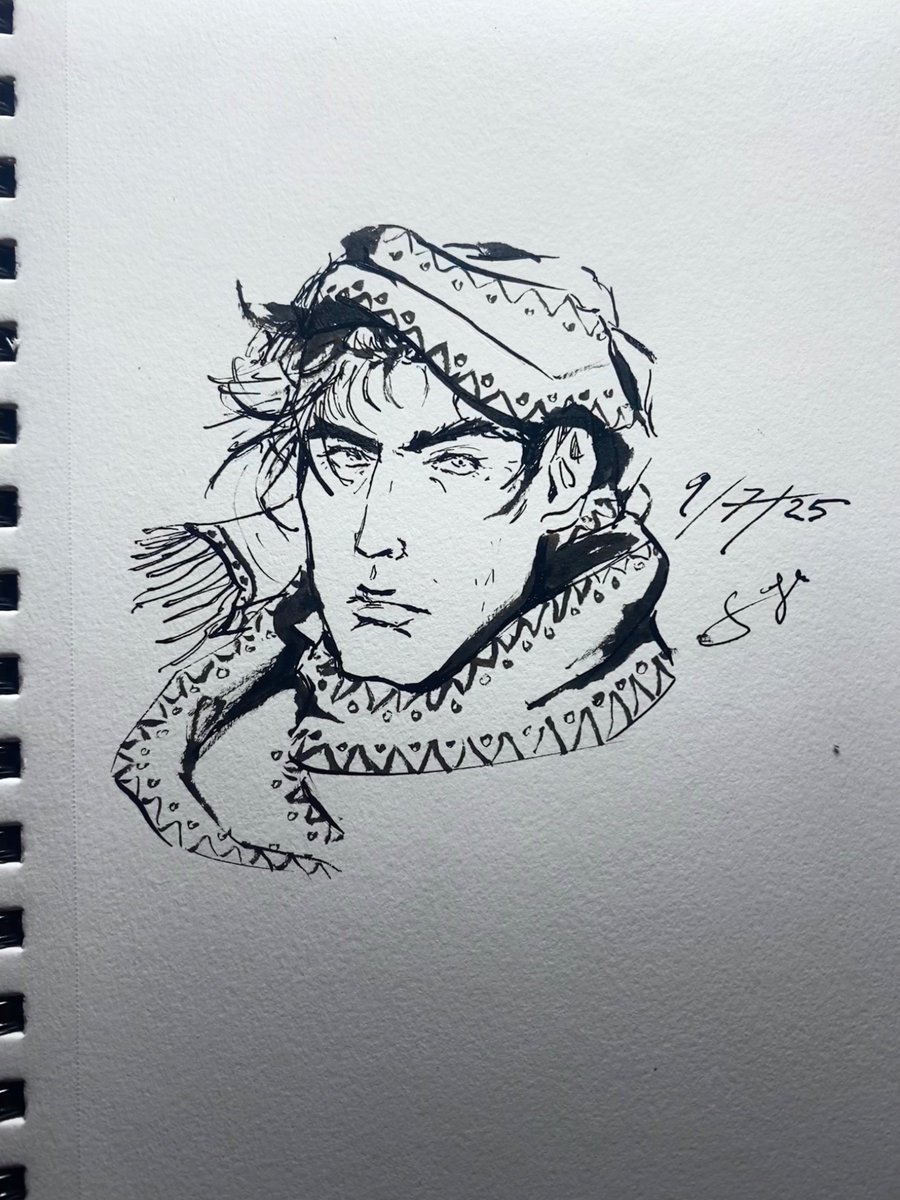 Day seven of drawing joseph everyday for his birthday month completed
Not bad for a freehander that what, i havent done it like since a year? It could be better but eh its done LOL got inspired bu one of araki’s sketches
#JoJoTwT #Josephjoestar