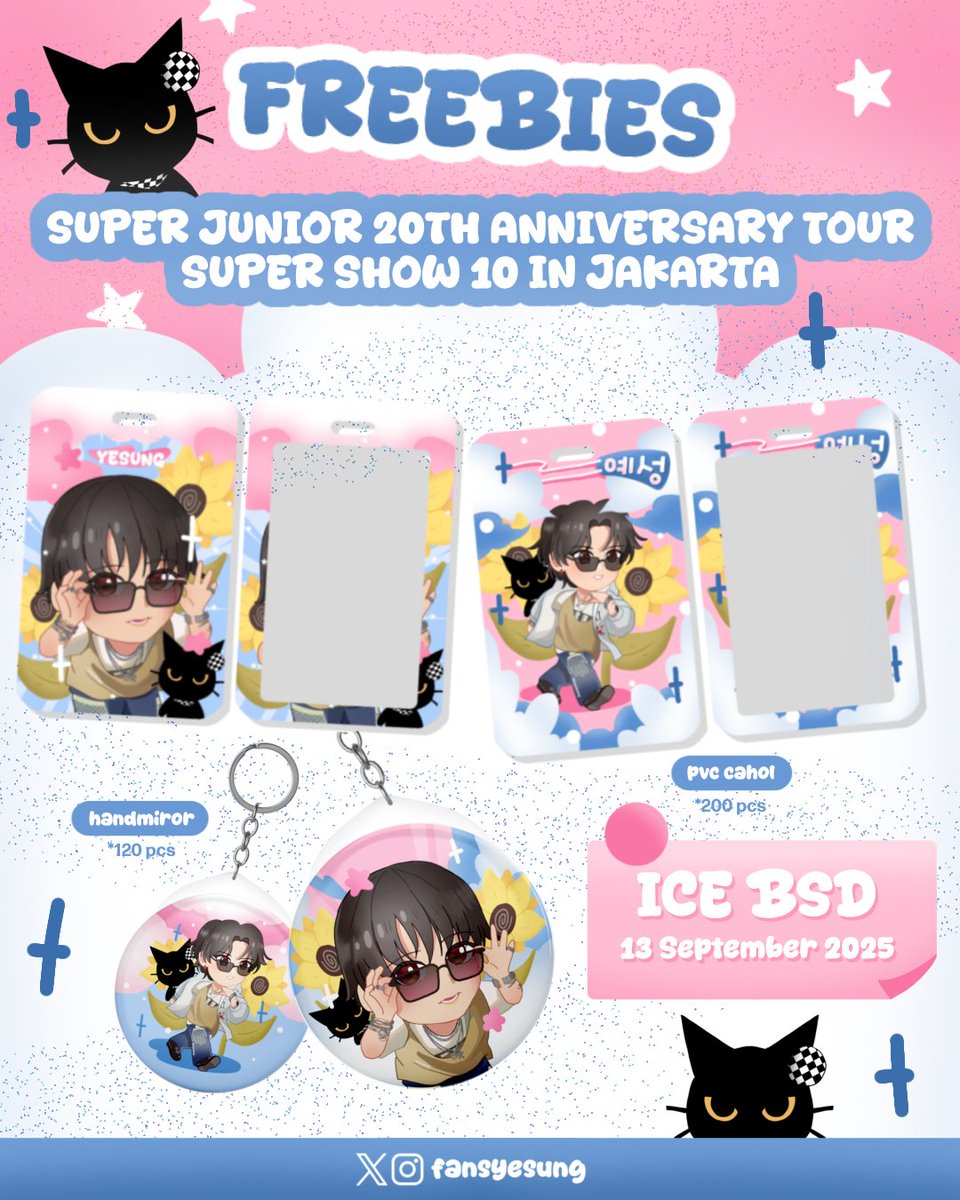 HI... Ak ada freebies buat di SS10 Jakarta

💙 PVC HOLDER
💙 MORROR HAND KEYRING

See you in venue ya. Say hi aja selama masih ada stock nya 🥰🥰

#freebies #freebiesss10 #yesung