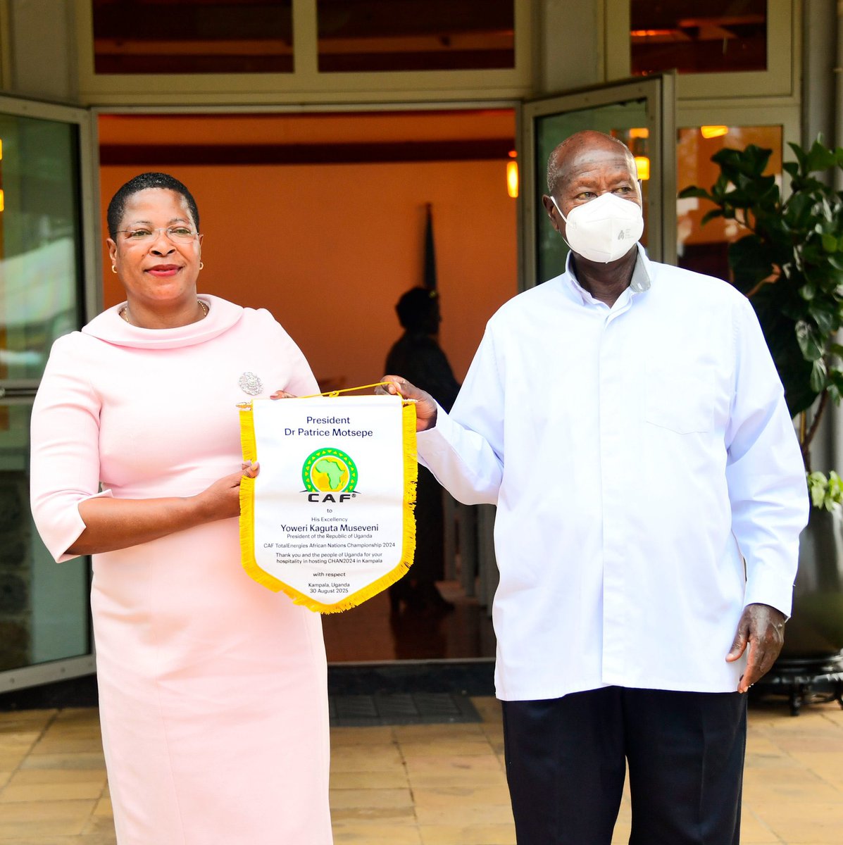 AkelloJM's tweet photo. @KagutaMuseveni Thank you Dr. Patrice Motsepe for the kind words ๐. Uganda is proud to have hosted #CHAN24 and we celebrate everyone who played a role in making it a success https://t.co/BhOgtlMVBy