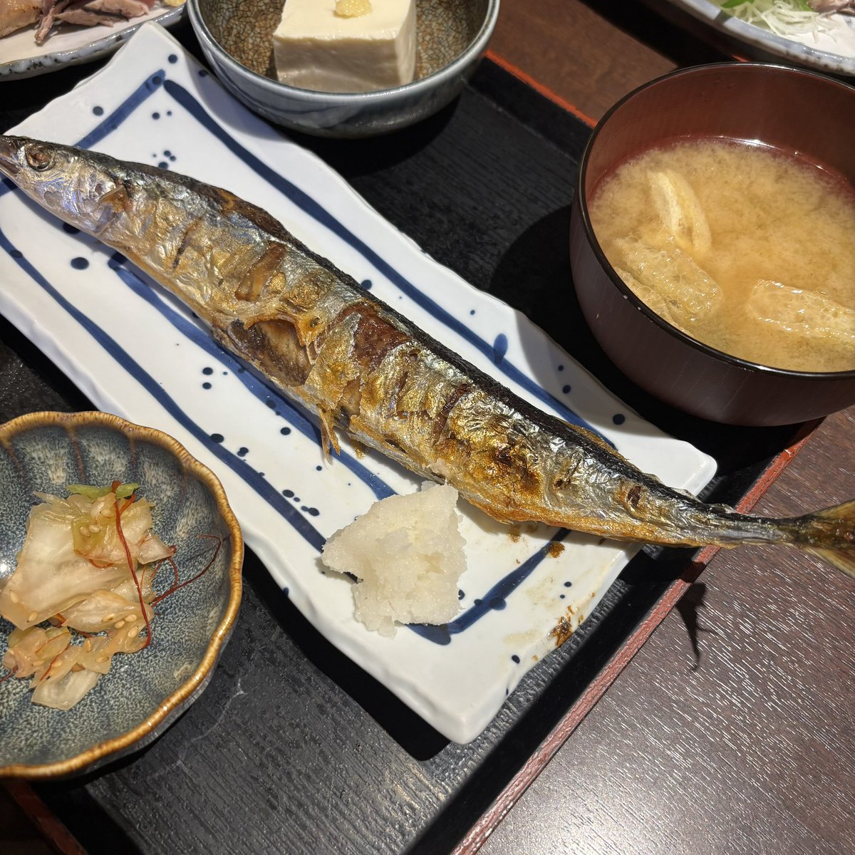 やっと、ついに今年の初秋刀魚🐟