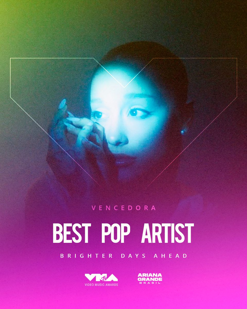 greedyariana's tweet photo. RT @arianagrandebr: 🏆 Ariana Grande VENCEU "Best Pop Artist" e "Best Long Form Video" no #VMAs https://t.co/OKJfszsjG7
