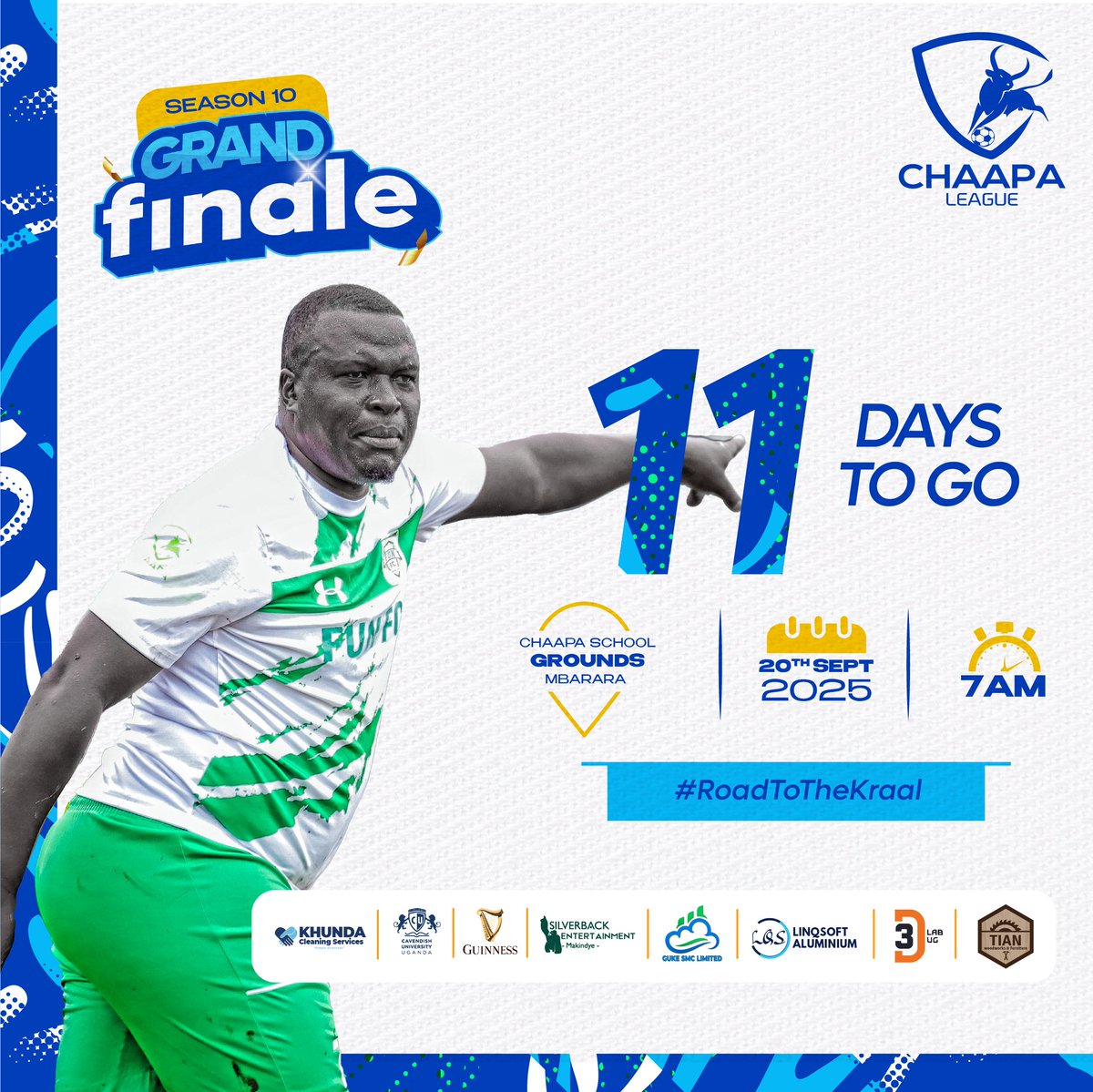Direct everyone to the Kraal. Just 11 days to go!#RoadToTheKraal