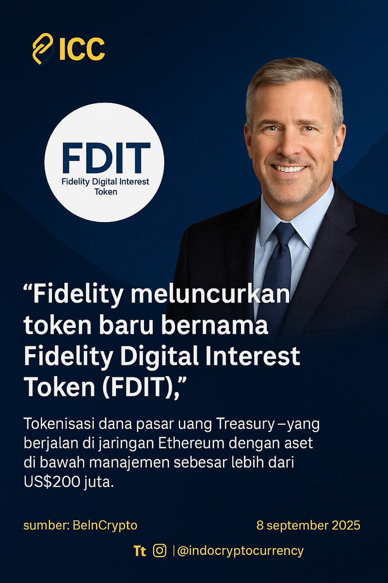 Indo_CrytoC's tweet image. ✨ Langkah besar menuju masa depan keuangan digital yang lebih transparan, efisien, dan terdesentralisasi.

📅 8 September 2025
📖 Sumber: BeInCrypto
🔗 Ikuti update terbaru seputar kripto di: @indocryptocurrency

#indocryptocurrency
#Fidelity #FDIT #CryptoNews #Ethereum