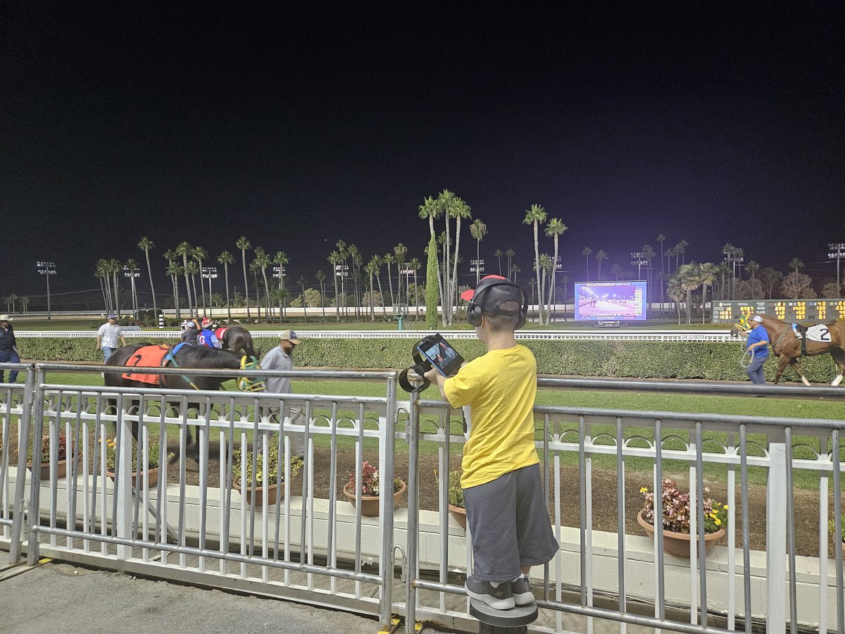 #wheresthewoodytshirt 
<a href="/losalracing/">Los Alamitos Race Course</a> Saturday night to hear some <a href="/qheddie/">Ed Burgart</a> call some quarters. Thanks 4 the invite in the Winner's Circle <a href="/LosPonies/">José Contreras</a> <a href="/gomezeulices1/">eulices gomez</a>  Your best day of racing may be at night🌙. Armando Cervantes board Dr Holy Roller.