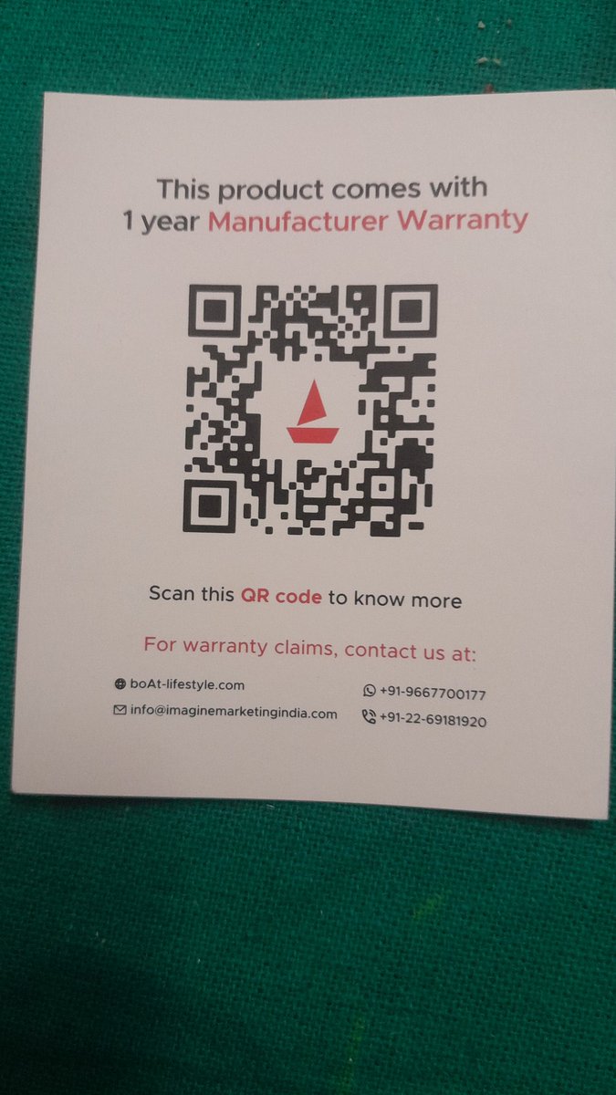 gre8rajeev's tweet image. @RockWithboAt Im from varanasi, purchased boat earburd from @Flipkart, issue in product and number given for varanasi zone on website from boat support is SWITCH OFF. 
   Its all a kind of fraud happening in the name of warranty.
Thanks @RockWithboAt for such fraud with customer