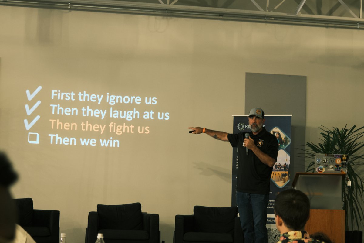 Grant (@thewholeframe) on Twitter photo As a lover of Kansas City lore and history, I’m glad to have witnessed a part of it:
Yesterday I attended the historic first annual Kansas City Bitcoin Summit.
<a href="/AdamSimecka/">Adam Simecka</a> set the tone with the first presentation. We were all here at this summit because we have seen certain As a lover of Kansas City lore and history, I’m glad to have witnessed a part of it:
Yesterday I attended the historic first annual Kansas City Bitcoin Summit.
<a href="/AdamSimecka/">Adam Simecka</a> set the tone with the first presentation. We were all here at this summit because we have seen certain