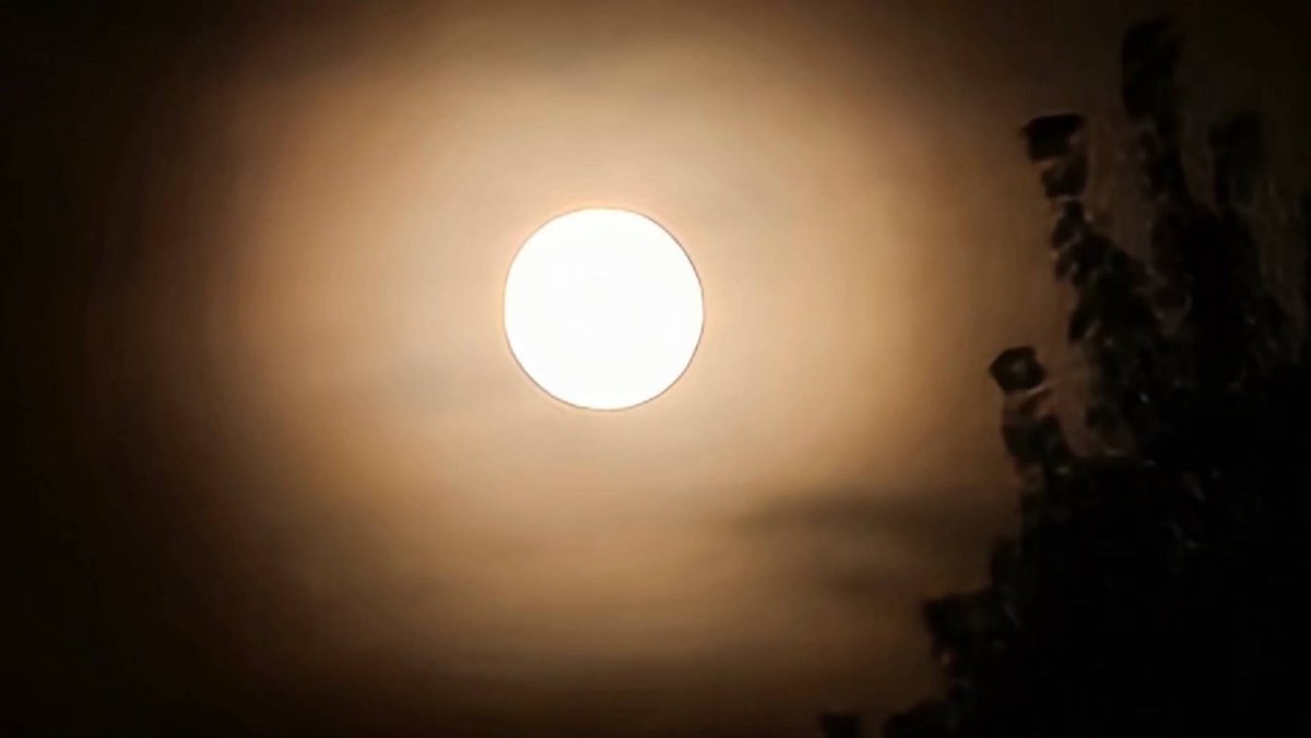 sparrow_return's tweet image. 今天的月亮 和教堂的朋友一起在落日top golf耍 很久没打了 宝刀不老😀💪