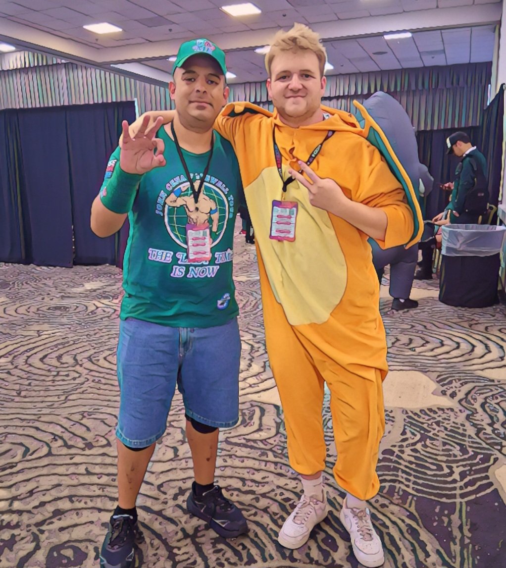 JohnCenaCosplay's tweet photo. Part 2 of Ecchi Expo Photos 

#supermario #charzard #Grimace #johncena #Nintendo #PokemonGO #itsmemario #orlando #EcchiExpo #johncenacosplay #thelasttimeisnow #thelastrealchampion #cosplay #animefans #NintendoLife #wrestlingcosplay 

@Pokemon 
@SuperMario_UK 
@GrimaceChads https://t.co/J0dBFIvzSI
