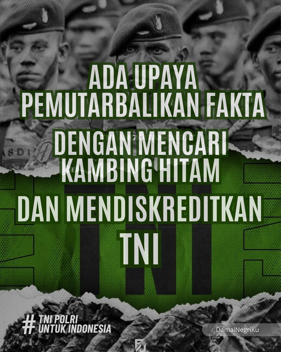 Maesaroh_roh's tweet photo. Bersatu kita teguh, bercerai kita runtuh. TNI–Polri adalah bukti nyata sinergi untuk menjaga Indonesia tetap kokoh. 

#TNIUntukIndonesia #NKRIUtuh #PersatuanIndonesia #IndonesiaBersatu #IndonesiaDamai #IndonesiaDamai
#SalingJaga
#JagaIbuPertiwi #IndonesiaDamai
#SalingJaga https://t.co/LDxKZwza9T