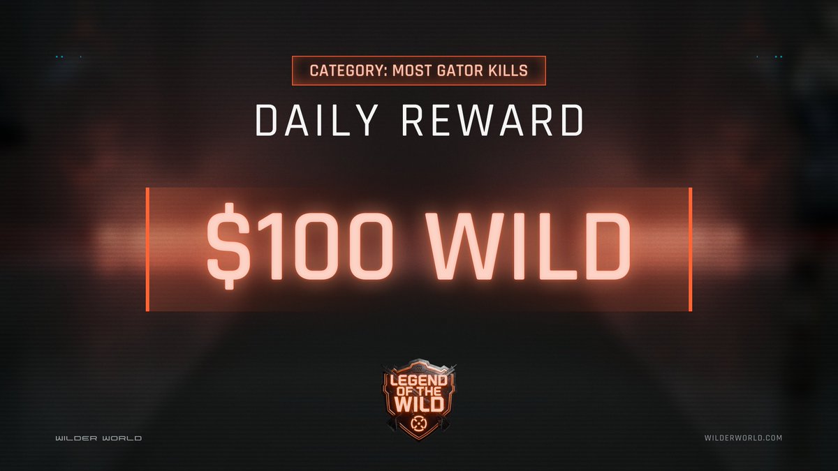 Wilder World (@wilderworld) on Twitter photo 🏆 DAILY REWARD 🏆
Shoutout to <a href="/GringoHodl/">Gringo HodL // ᛤ</a> for the most GATOR kills 🎯
It pays to play. 🏆 DAILY REWARD 🏆
Shoutout to <a href="/GringoHodl/">Gringo HodL // ᛤ</a> for the most GATOR kills 🎯
It pays to play.