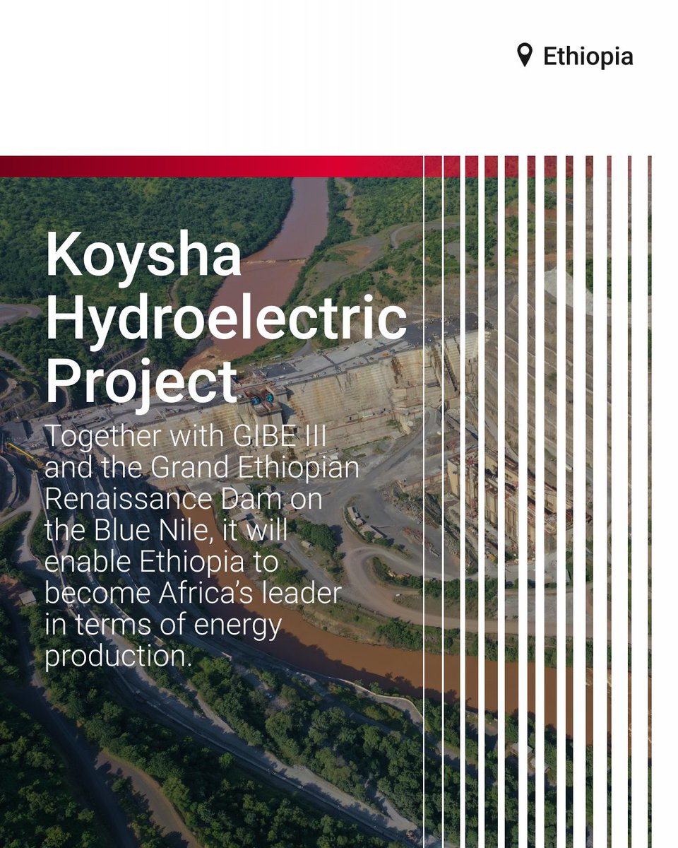 💧 The hydroelectric projects currently being built by #Webuild will allow to generate over 14,000 MW of power, guaranteeing clean low-cost energy to over 23 million of people, worldwide, especially in the Horn of Africa, in Central Asia and Australia, with an estimated CO2