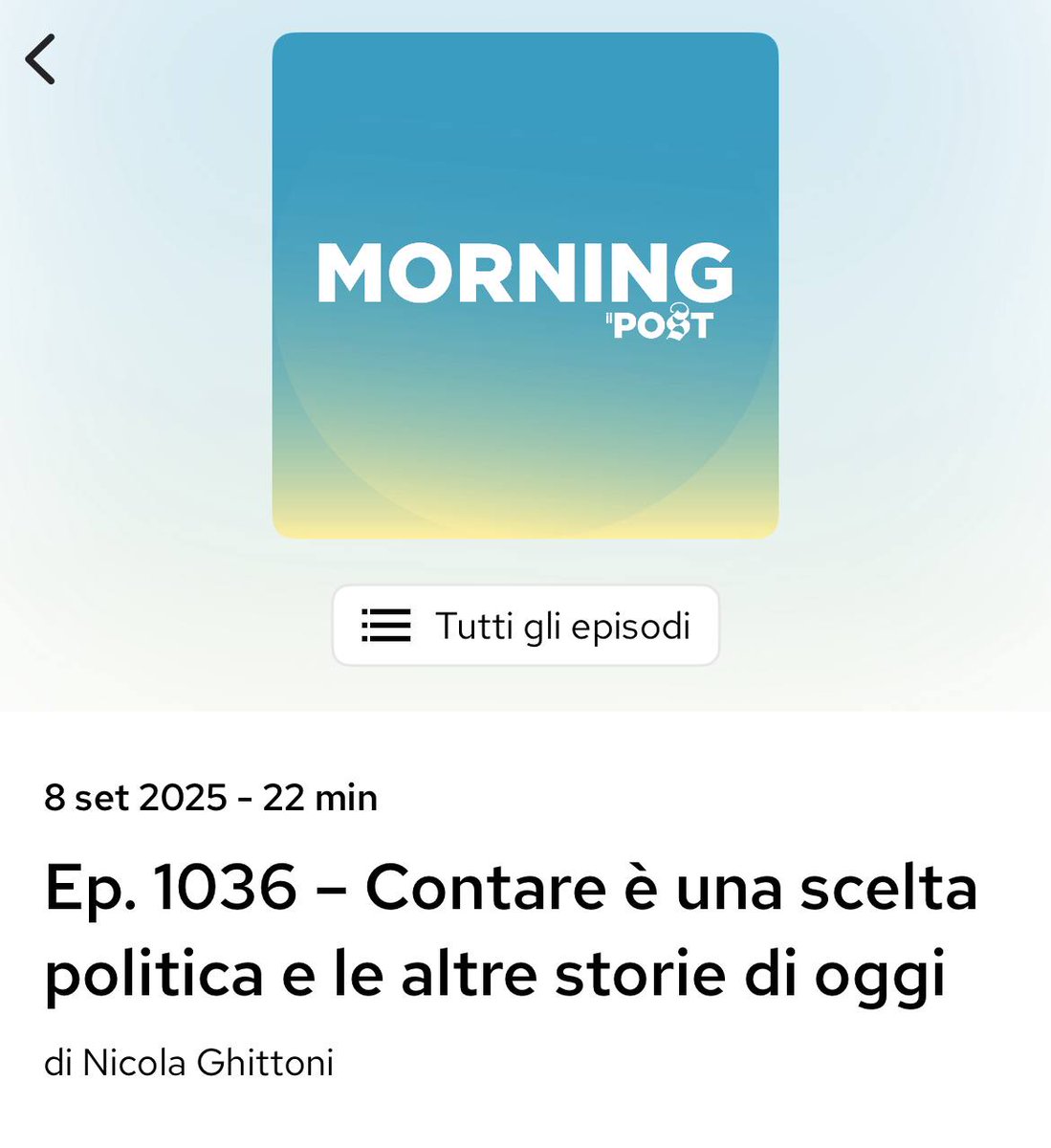 Non posso non approfittare di questo assist dato da <a href="/TrueGhit/">Nicola Ghittoni</a> con il titolo di #Morning stamattina 🩶