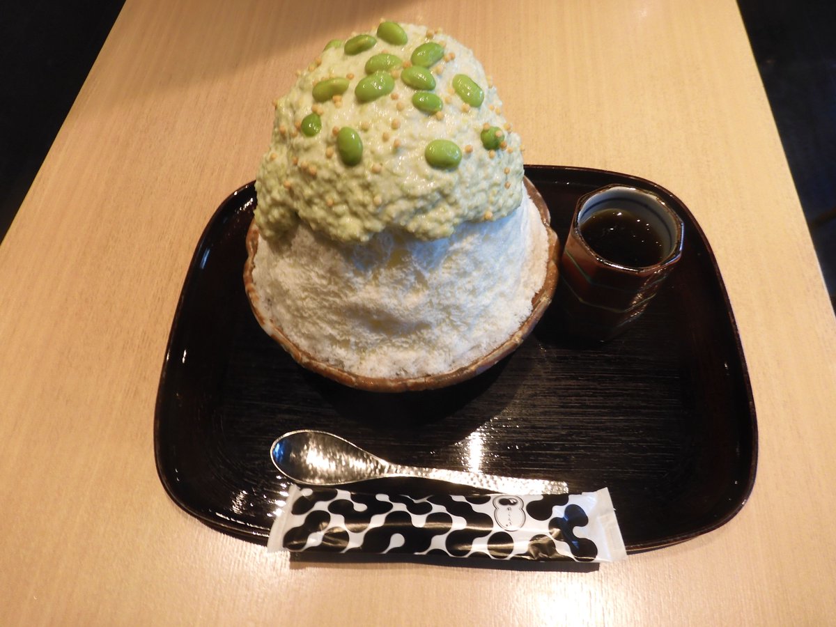 御徒町　くろぎ
枝豆ミルク。
今年も満足出来る味でした。
まだやっているのでもう一度行こうと思っています。