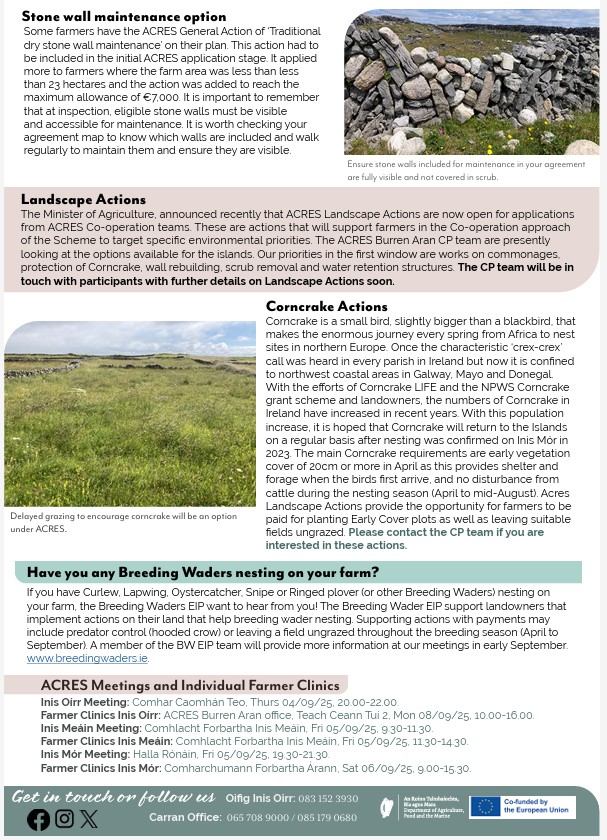 Check out this months newsletter which is focused on the beautiful Aran Islands acresburrenaran.ie/.../f940c5...