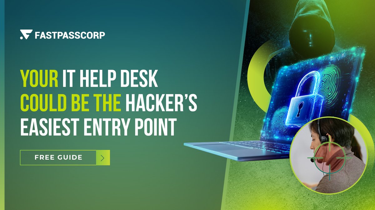 FastPassCorpAS's tweet image. Hackers don’t need malware to breach your company.
They just call your IT help desk.

Weak verification = stolen passwords = millions lost.
New guide shows how to lock down your help desk &amp;amp; stop social engineering attacks cold.

Read it → bit.ly/4mRXJFp
#CyberSecurity…