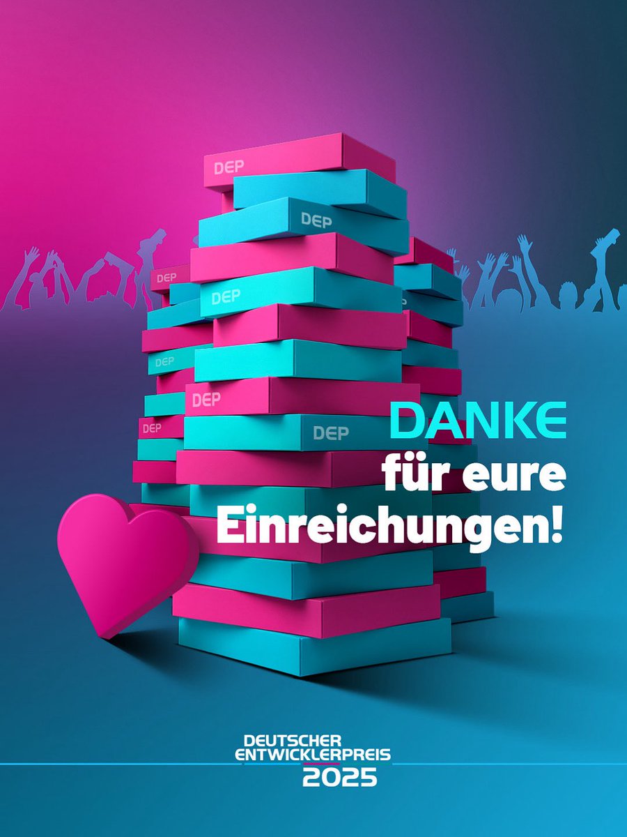 𝗘𝗶𝗻𝗿𝗲𝗶𝗰𝗵𝘂𝗻𝗴 𝗴𝗲𝘀𝗰𝗵𝗹𝗼𝘀𝘀𝗲𝗻!🚪✨

Unsere Jury kann es kaum erwarten, eure Spiele und Projekte genau unter die Lupe zu nehmen. 🔎

Auch hinter den Kulissen läuft die Arbeit auf Hochtouren – und wir haben einiges für euch geplant! 

#DEP2025