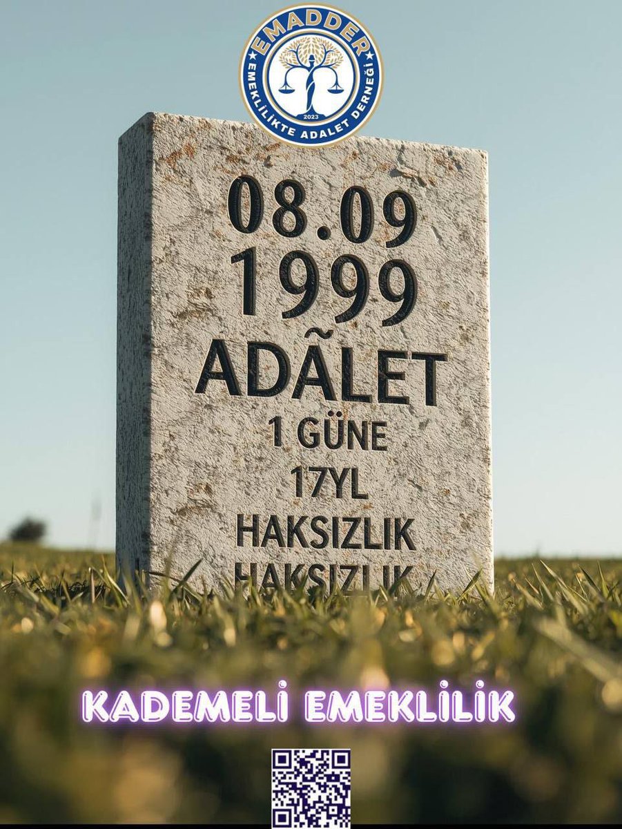 <a href="/farukduhachp/">Faruk Duha Erhan</a> Eşit işe, eşit prime rağmen emeklilikte eşit hak yoksa, burada adaletin adı bile kalmaz. 
Kademeli emeklilik, bu eksik kalan adaletin anahtarıdır.,.

<a href="/eczburhan/">Burhanettin Bulut</a>
 <a href="/ykaratepe/">Yalçın Karatepe</a>
 <a href="/AylinNazliaka/">Aylin Nazlıaka 🇹🇷</a>
 <a href="/gokhanozbek/">Gökhan ÖZBEK</a> 
<a href="/uzunpinar91/">Pınar Uzun Okakın</a>
 <a href="/gunaydingokhan/">Gökhan Günaydın</a>

#UtançTarihiSekizEylül