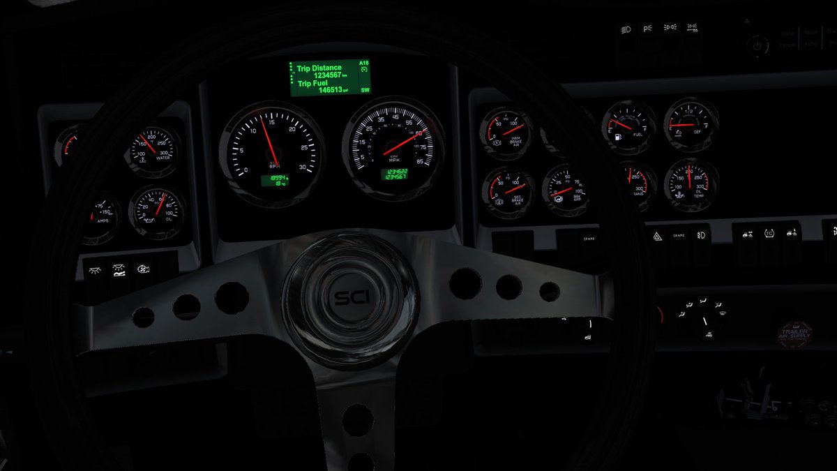 JoeAlex61's tweet image. Nothing like hitting exactly 1,234,567 million kilometers on your favorite truck! 😎 @SCSsoftware @KenworthTruckCo