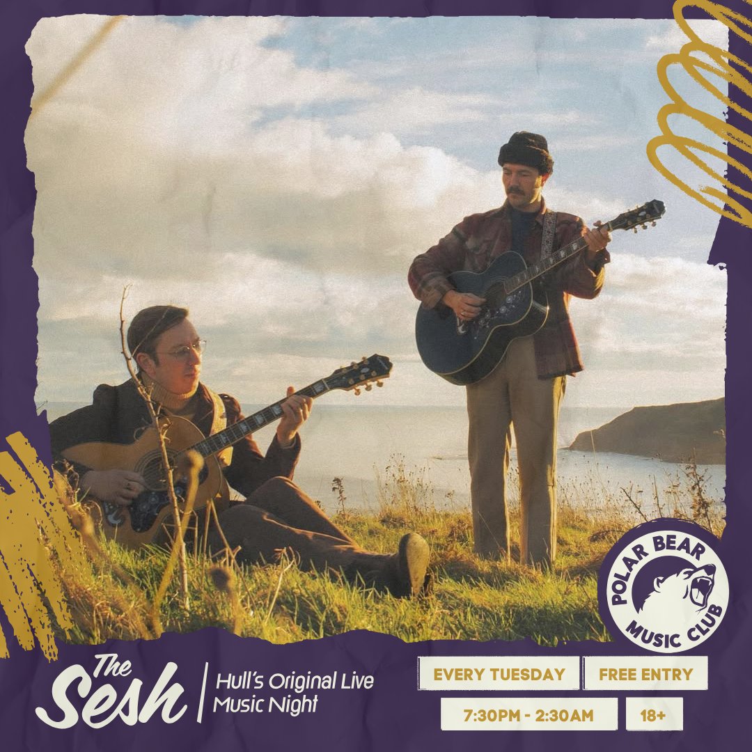 PolarBearRoars's tweet photo. T O N I G H T✨
The Sesh // Live Music Every Tuesday here at Polar Bear, #Hull
➳ free entry // 18+
➳ 7:30pm - 2:30am
➳ live music - pizza - djs til late
w/ Live music from #SansFroid + #LawnChair + #hardyandhetherington // + DJs til 2:30am!
https://t.co/NtanXtb5PB https://t.co/vu0QGQyWCz