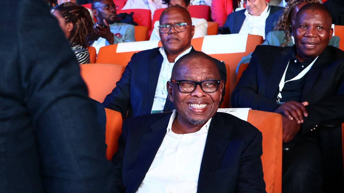 dstigovza's tweet photo. The Minister of Science, Technology and Innovation, Prof. Blade Nzimande, has arrived at #GovTech2025, South Africa’s most influential ICT conference dedicated to transforming public service delivery through innovation. He is set to deliver the keynote address shortly. https://t.co/1AgCVGWBuG