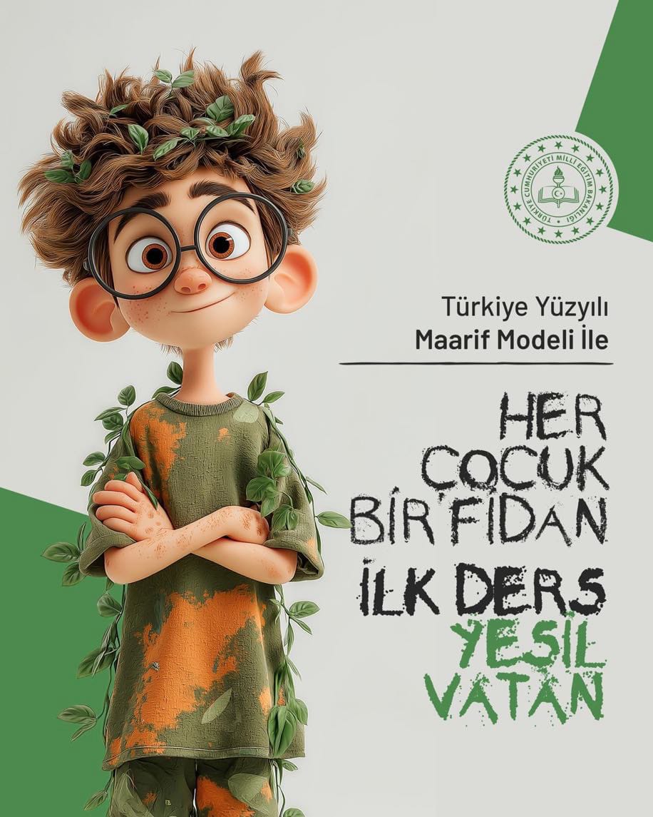 İlk dersimiz “Yeşil Vatan”… Öğrencilerimiz yeni eğitim öğretim yılına doğayı koruma bilinciyle başladı.Çevreye duyarlı nesiller için farkındalık oluşturuldu.
#HerÇocukBirFidan
<a href="/tcmeb/">Millî Eğitim Bakanlığı</a>
<a href="/Yusuf__Tekin/">Yusuf Tekin</a> 
<a href="/valiatillatoros/">Atilla Toros</a>
<a href="/Sogukpinar023/">Mehmet Soğukpınar</a>
<a href="/MersinMEM/">Mersin İl Millî Eğitim Müdürlüğü</a>
<a href="/fazilet_durmus/">Fazilet Öğretmen 🇹🇷</a>
<a href="/kaanaydemir_33/">Kaan AYDEMİR</a>