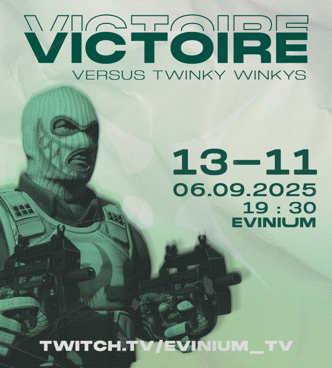 🦎 Victoire 2-0 contre TWINKY WINKYS

Très belle victoire ! On file directement pour le prochain tour des play-offs !!! Une victoire qui donne confiance pour la suite des play-offs .📷 

Respect à TWINKY WINKYS pour le match 📷