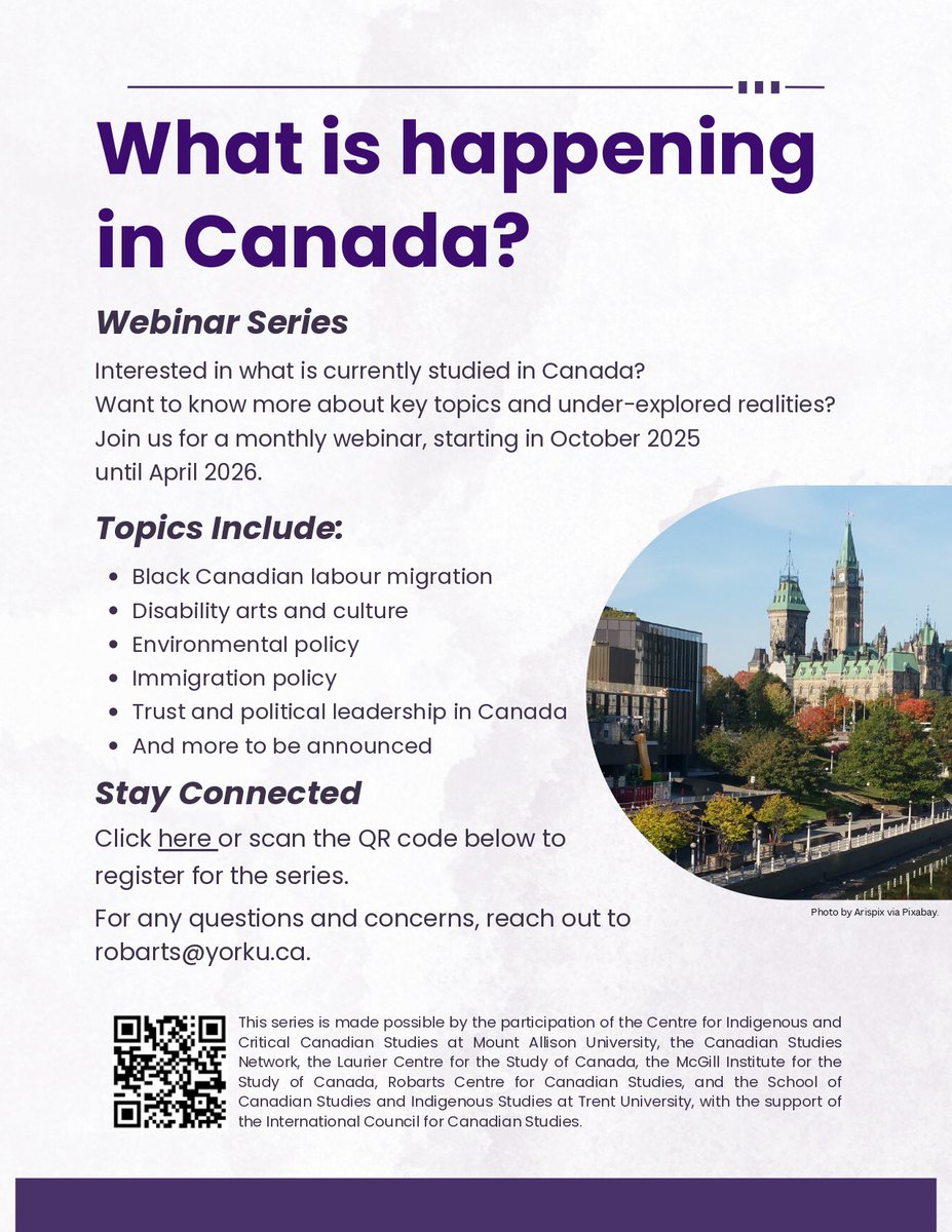 Transcanadian Networks (@ntranscanadian) on Twitter photo 📌📅“What is Happening in Canada?” a webinar series organized by the <a href="/RobartsCentre/">Robarts Centre</a> and aimed at graduate students, is now open for registration. More information down below⬇️⬇️
Don’t miss out!👀👀 📌📅“What is Happening in Canada?” a webinar series organized by the <a href="/RobartsCentre/">Robarts Centre</a> and aimed at graduate students, is now open for registration. More information down below⬇️⬇️
Don’t miss out!👀👀