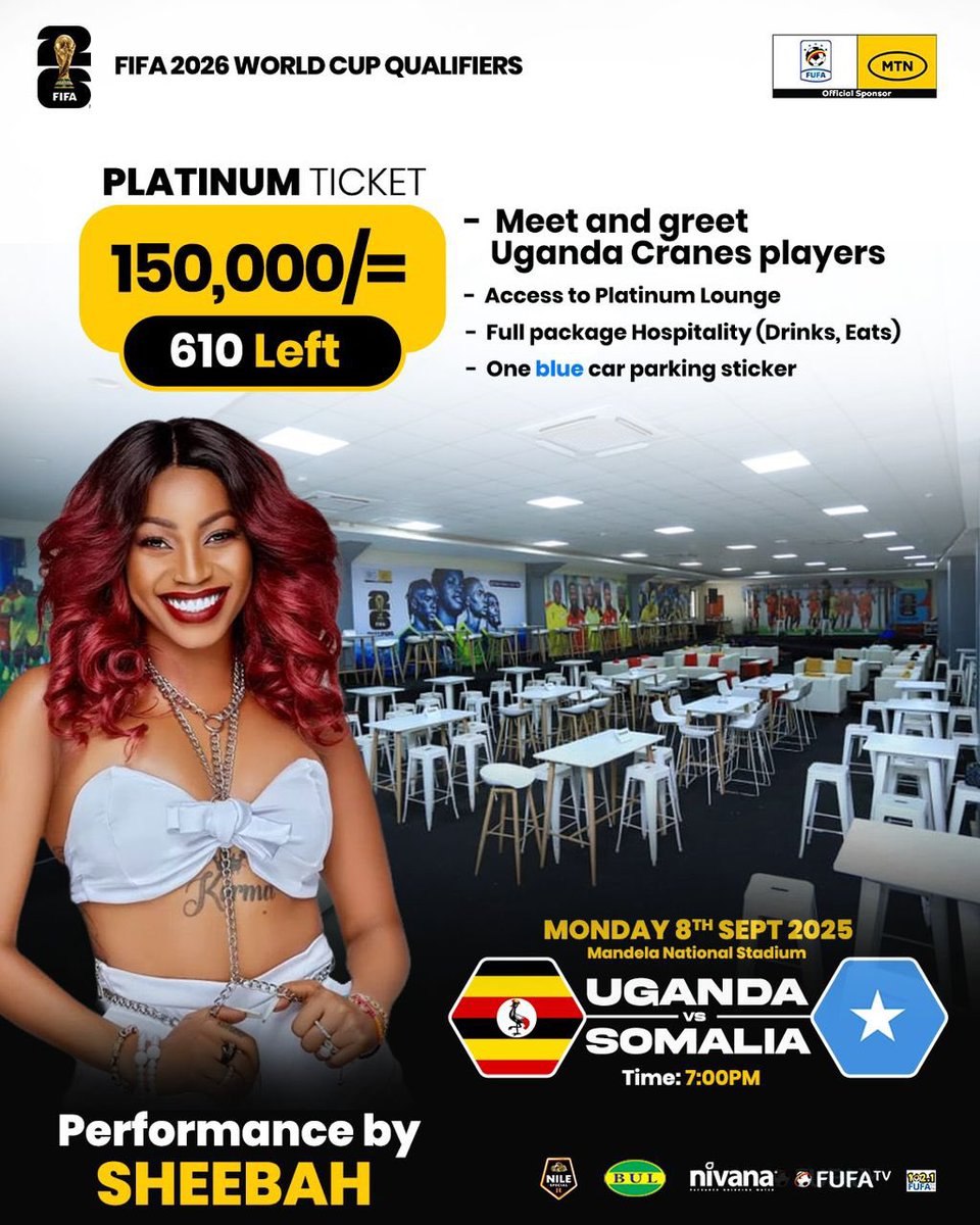 Ksheebah1's tweet photo. Music x Football = Unstoppable energy! Catch me live at the big game today 🎤⚡🇺🇬

WE GO!!! WE GO !!!
UGANDA CRANES WE GO👏🏾👏🏾 https://t.co/F7PLIn6A9e