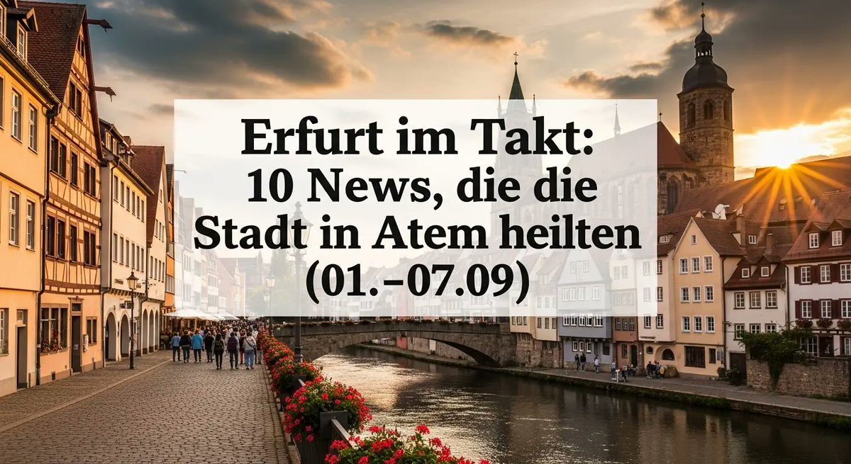 Neu auf erfurt.rocks: Erfurt im Takt: 10 News, die die Stadt in Atem hielten (01.–07.09.) #erfurt erfurt.rocks/erfurt-im-takt…