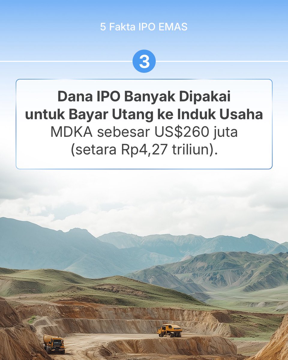 pinepickid's tweet image. Di kala harga emas dunia dan harga emas Antam yang mencapai ATH nya, ada satu emiten #EMAS yang mau IPO, kesempatan emas atau kebetulan aja nih?😳

Full content 👇🏻
instagram.com/p/DOVYF1agdNr/…

#IPO #MDKA #MBMA #saham #investasi #eipo #pasarmodal #PinePick #InvestasiCerdasMu