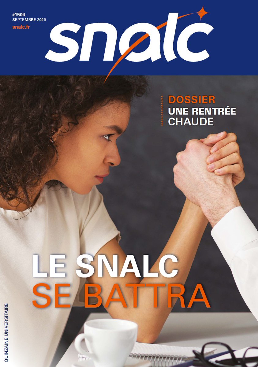 La Quinzaine universitaire pour le second degré est également disponible, bonne lecture ! snalc.fr/le-snalc-se-ba… #éducationnationale
