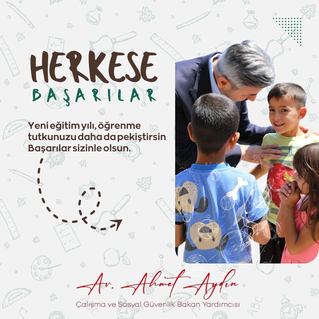 📚🔔
2025-2026 eğitim-öğretim yılının öğrencilerimize, öğretmenlerimize ve velilerimize hayırlı olmasını diliyorum.

Geleceğimizin teminatı olan yavrularımızın bilgiyle, değerlerle ve umutla büyümesi; fedakâr öğretmenlerimizin emekleriyle daha da güzelleşecek.

Bu yıl da