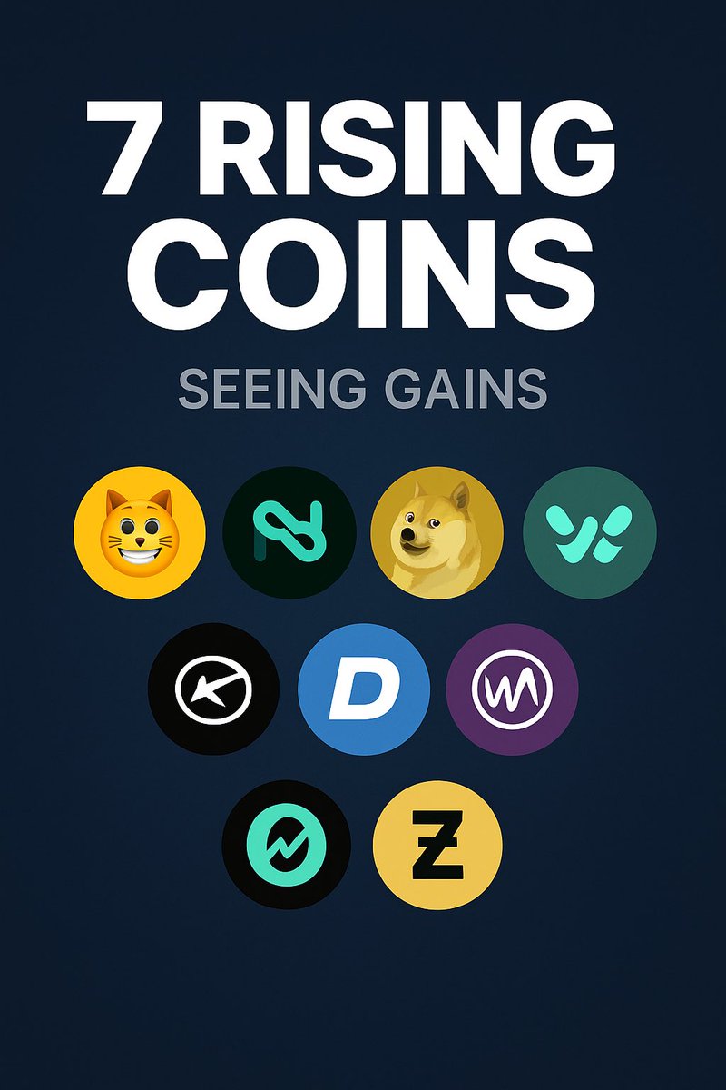1/
🚀 The market is heating up, and several tokens are breaking out of the noise.
From meme kings to hype-fueled rockets and solid infra plays, here are 7 tokens worth watching right now 👇
$DOGE $HYPE $KAS $BONK $FORM $ZEC $WHYPE