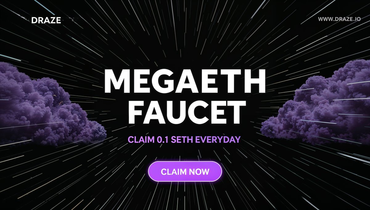 NERZO (@_nerzo_) on Twitter photo MEGAETH TESTNET FAUCET
🔗Claim Faucet: faucet.draze.io/mega-eth
GET 0.1 $ETH EVERYDAY 🎁
RT+Drop WL Address 🩷 MEGAETH TESTNET FAUCET
🔗Claim Faucet: faucet.draze.io/mega-eth
GET 0.1 $ETH EVERYDAY 🎁
RT+Drop WL Address 🩷