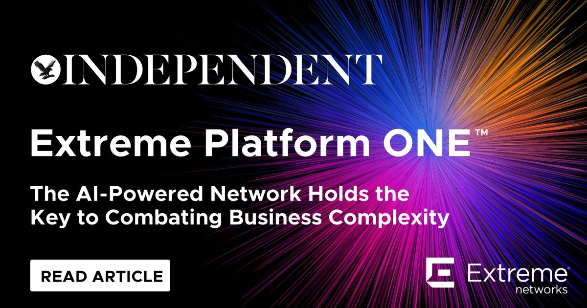 EXTR_JP's tweet image. Extreme Platform ONEは、あらゆるレイヤーに #AI を組み込み、組織の迅速な行動、効率的な運用、そしてユーザーの需要に合わせた拡張を可能にします。

詳細はこちらの記事をご覧ください（ブラウザの翻訳機能をご活用ください）。
the-independent.com/tech/extreme-n…