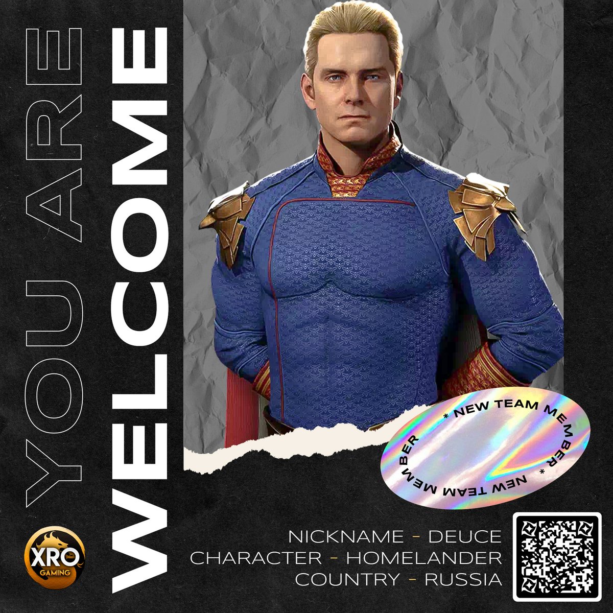 gaming_xro's tweet photo. ✨NEW PLAYER IN THE TEAM!💫

🇷🇺 Deuce joins our community!
Welcome! 🙏 https://t.co/HkEhPQWNLl