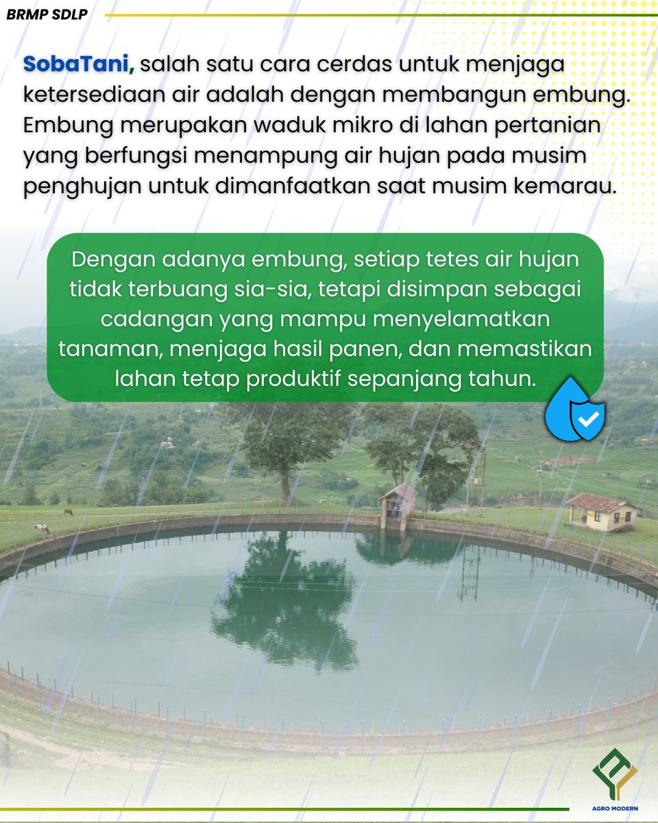 brmpsdlahan's tweet photo. SobaTani, Air merupakan elemen utama dalam proses fotosintesis yang menghasilkan energi bagi tumbuhan.
Yuk simak informasi berikut ini ๐
#PertanianModern #Air #Embung https://t.co/dhm2IBcof2