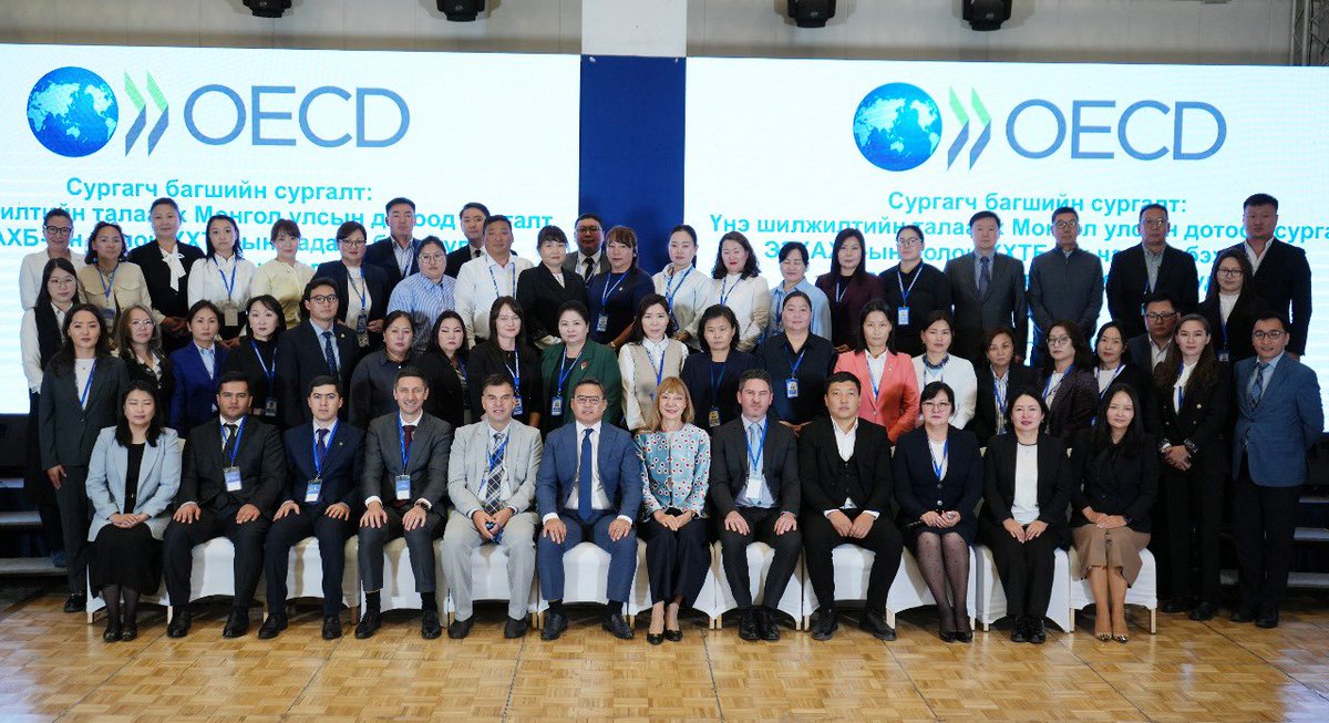 MatildaDimovska's tweet photo. Strengthening tax capacity is key to mobilizing domestic resources for sustainable development &amp; climate action &amp; building future fit tax systems.
 
Great to speak at @TIWB_News– @OECDtax workshop on transfer pricing in #Mongolia in partnership with @MOFMongolia &amp; @MongolianTax. https://t.co/UPClXKDf4m
