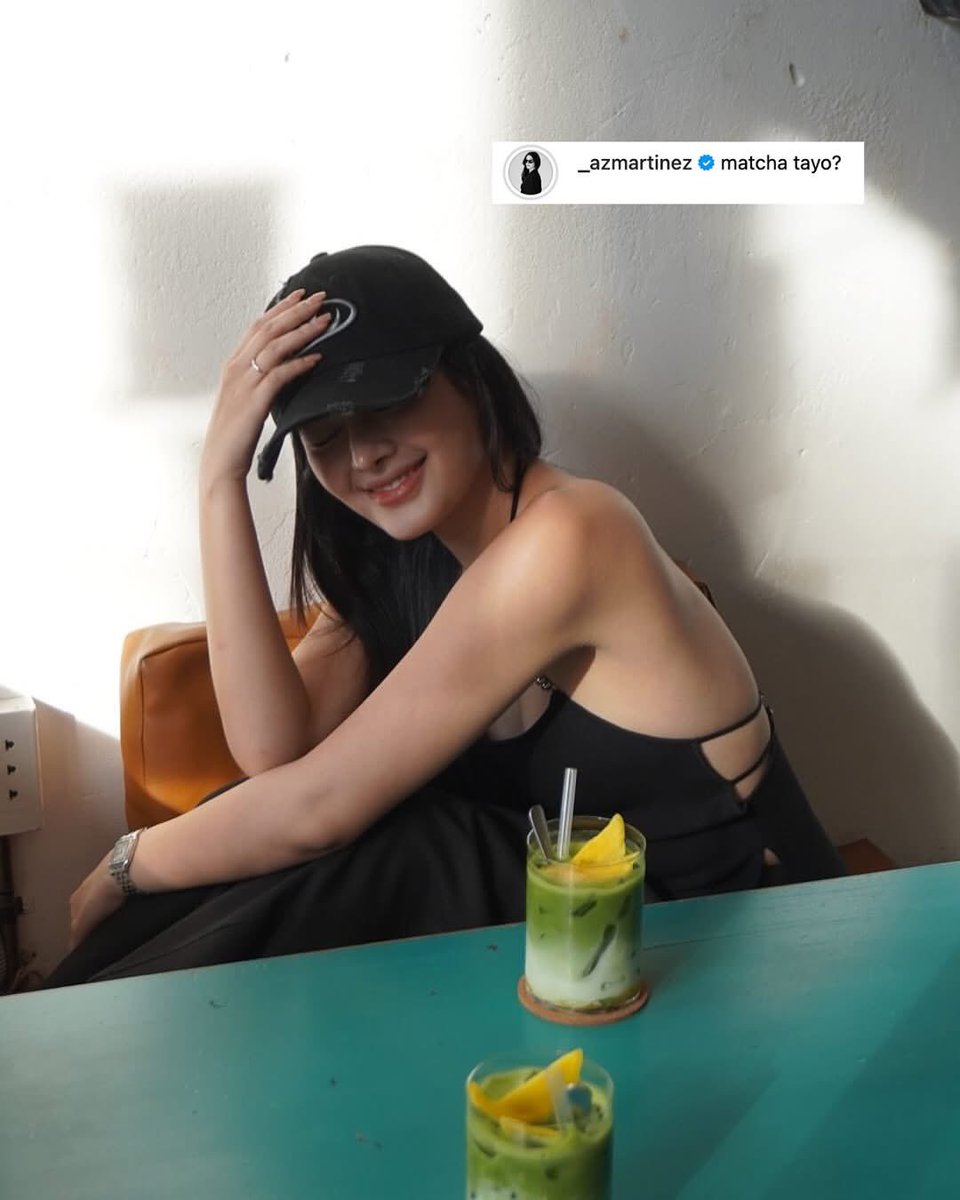 gmanetwork's tweet image. AZ, sino ba ‘yang hinihintay mong ka-matcha date? 🍵👀

📸: AZ Martinez on Instagram

#AZMartinez