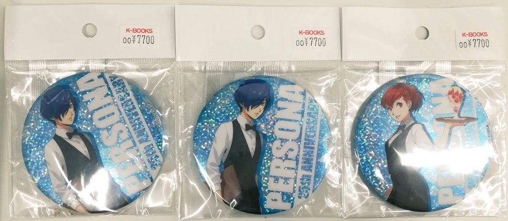 【新品未開封】ペルソナ 25th ホログラム缶バッジ P3男主人公 ペルソナ25周年】P25th FES 大展覧会 オリジナル缶バッジ P3M
