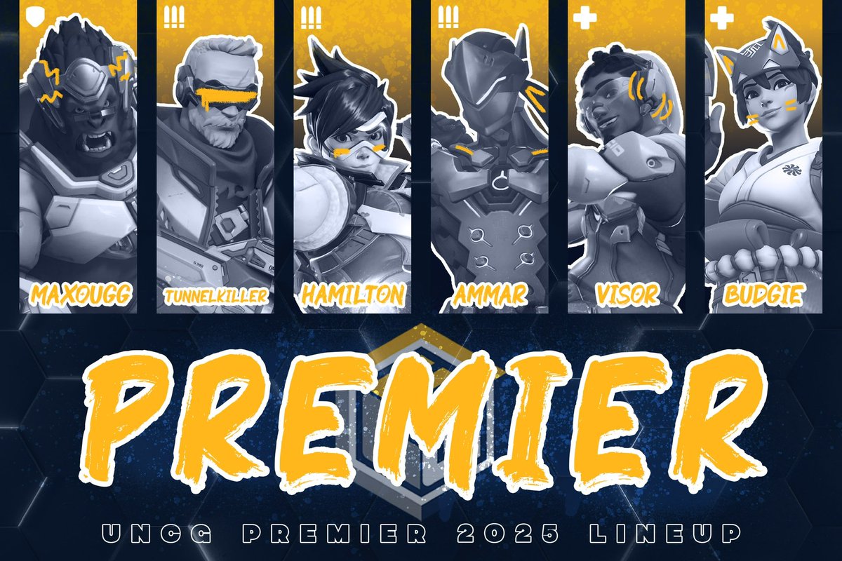 🔥 Welcome to our UNCG Premier Overwatch team! 

With a mostly returning roster, these players were a cut above the rest with over 85 players trying out for our team. We have our first game night tonight, and play NC State in NACE. 

Congrats to the team!