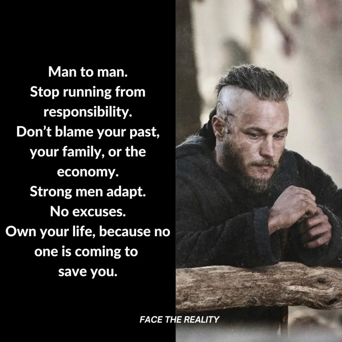 Man to man
The world respects action, not excuses. If you want a better life, step up and take control of it. Start small, start broken, start scared, but start anyway. The sooner you own your choices, the sooner you’ll own your future. 👊🏻
Manhood isn’t about avoiding problems!