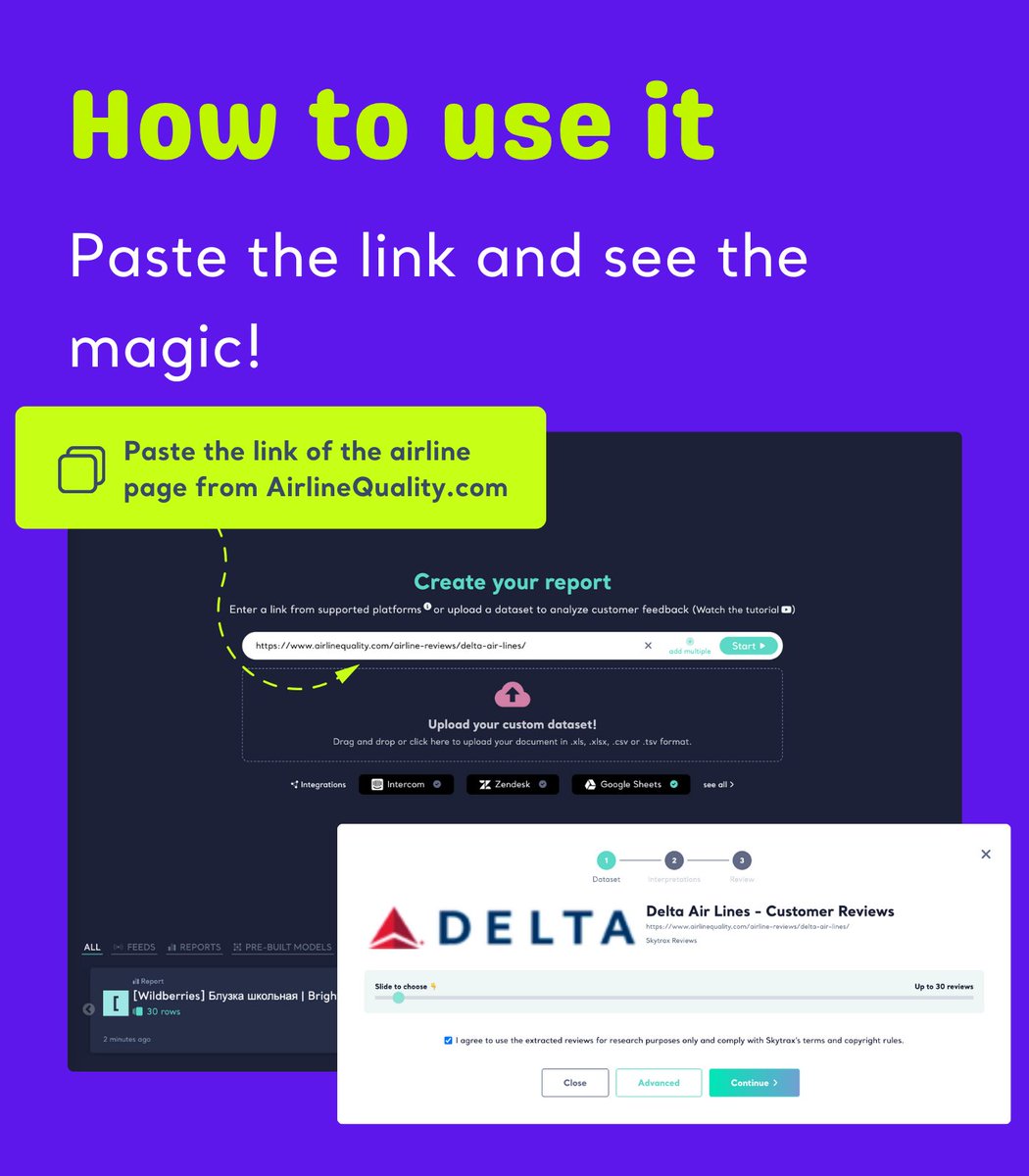 New integration unlocked ✈️ You can now paste links of any airline company from #Skytrax (airlinequality.com) into Kimola to scrape and analyze customer reviews! #airlinequality #passengerexperience 

Sign up: kimola.com